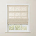 Liz Linen Roman Shade Cordless - Wooden Headrail TWOPAGES