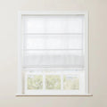 Liz Linen Roman Shade Cordless - Wooden Headrail TWOPAGES