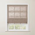 Liz Linen Roman Shade Cordless - Wooden Headrail TWOPAGES