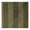 Fabric swatch featuring alternating vertical stripes in olive green and khaki with a soft, velvet-like texture and serrated edges