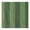 Fabric swatch with alternating vertical stripes of dark green and olive green featuring pinked edges and a subtle textile texture