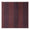 Fabric swatch with a soft texture displaying vertical stripes in a gradient of brown, burgundy, and dark mauve, finished with scalloped edges