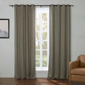 Kyla Lightweight Faux Linen Drapery Grommet TWOPAGES