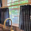 Sara Le Print Linen Pleated Cafe Curtains-?-TWOPAGES