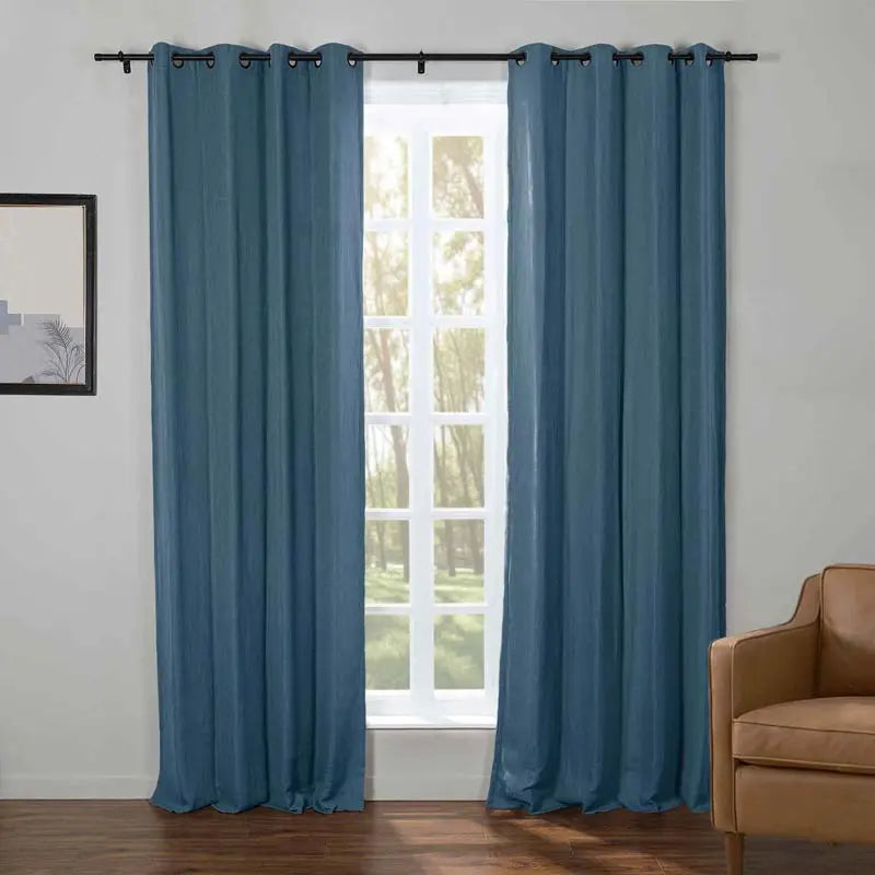 Kyla Lightweight Faux Linen Drapery Grommet TWOPAGES