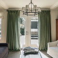 Britt Bengoechea x TWOPAGES Cottage Floral Printed Linen Cotton Pleated Curtains