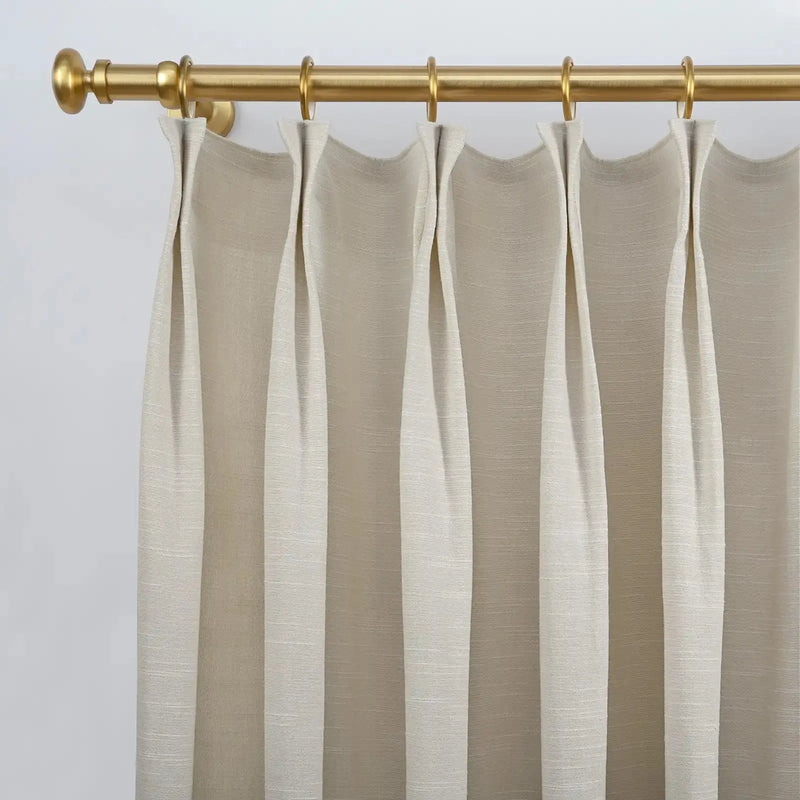 Jawara Luxury Linen Cotton Curtain Pleated-?-TWOPAGES
