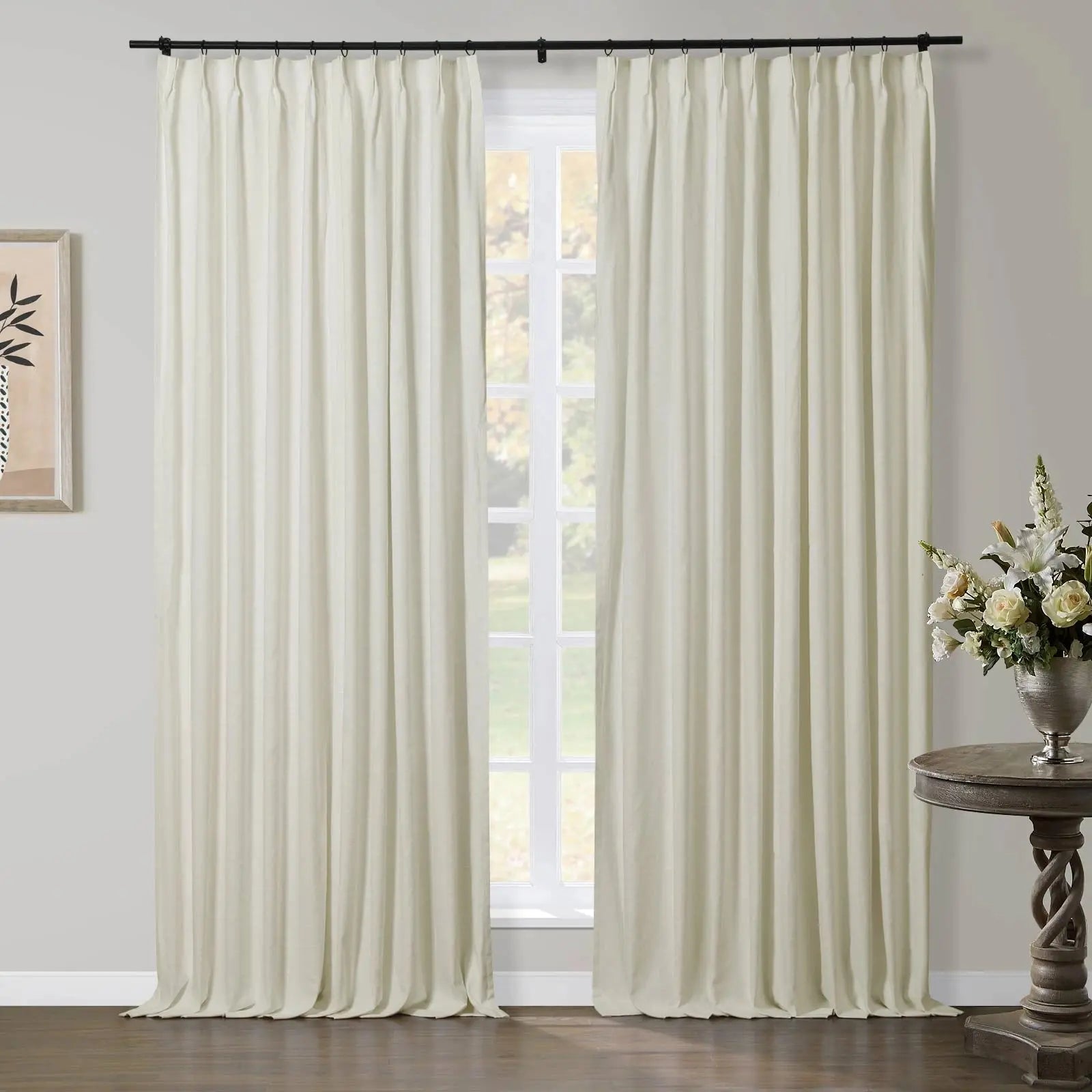 Jawara Luxury Linen Cotton Curtain Pleated-?-TWOPAGES