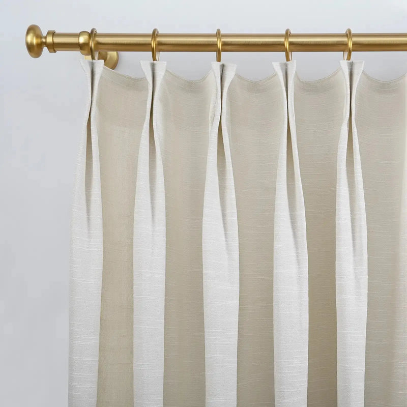 Jawara Luxury Linen Cotton Curtain Pleated-?-TWOPAGES