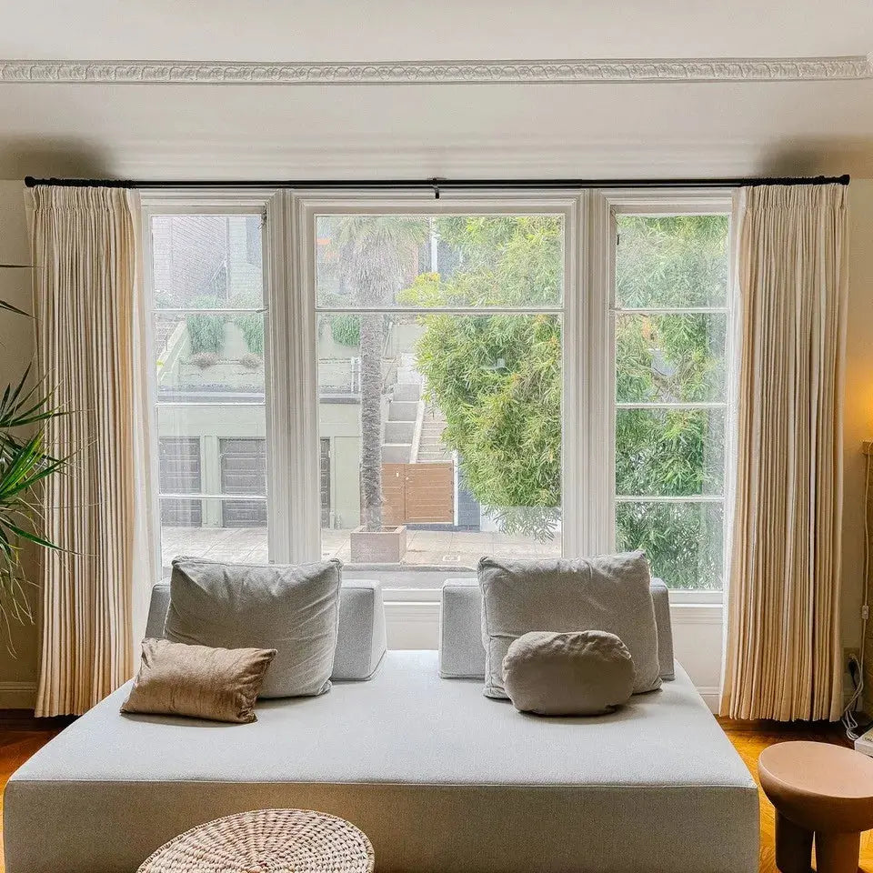 Jawara Luxury Linen Cotton Curtain Pleated-?-TWOPAGES