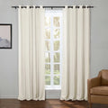 Kyla Lightweight Faux Linen Drapery Grommet TWOPAGES