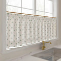 Stefana Silber Print Linen Pleated Cafe Curtains-?-TWOPAGES
