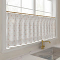 Stefana Silber Print Linen Pleated Cafe Curtains-?-TWOPAGES