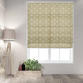 Stefana Silber x TWOPAGES Printed Linen Blend Roman Blind Cord Lift