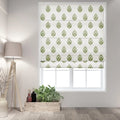 Stefana Silber x TWOPAGES Printed Linen Blend Roman Blind Cord Lift
