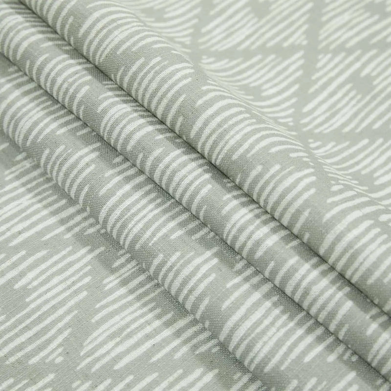 Holly Botanical Serenity Patterned Boho Curtains Pleated TWOPAGES
