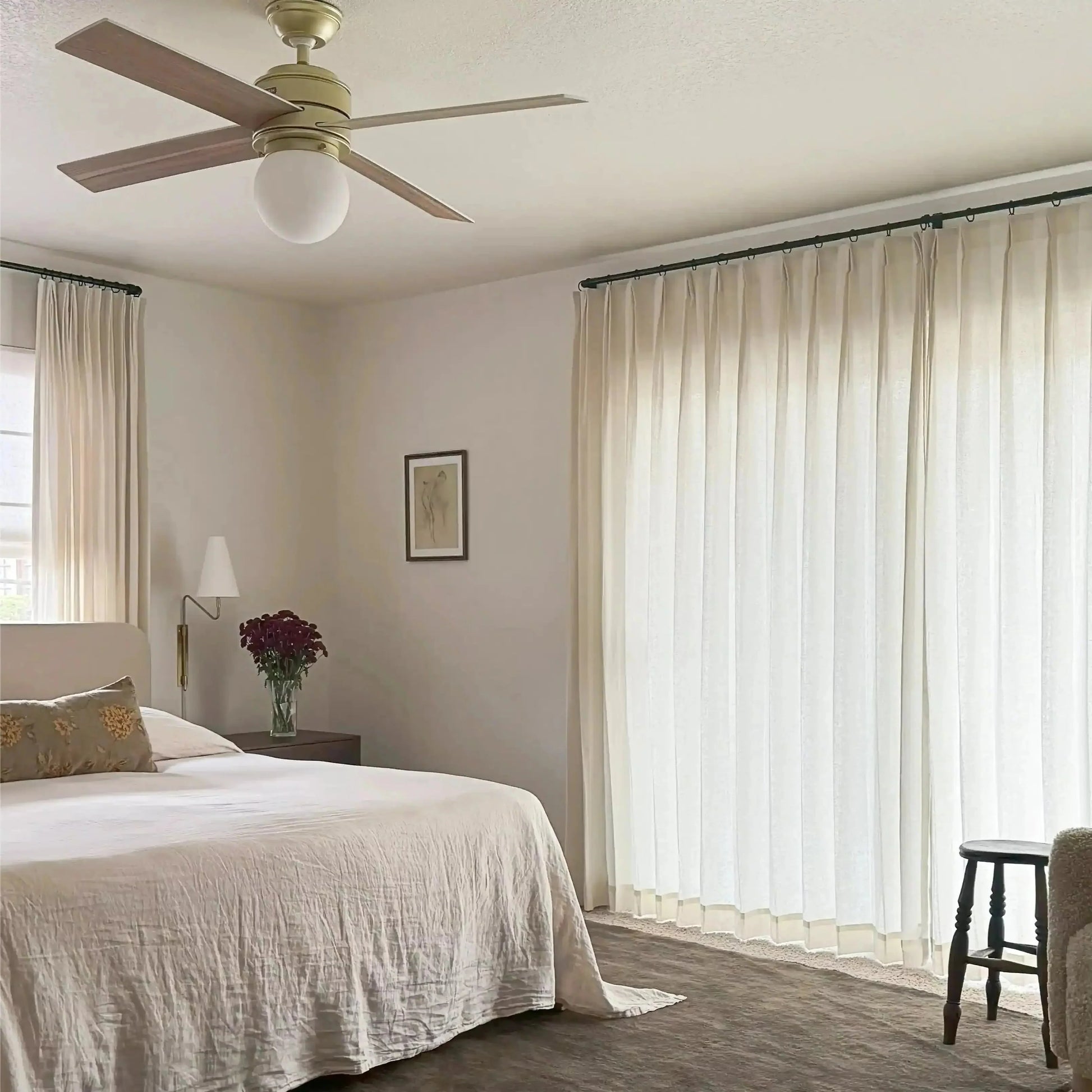 Ron Linen Herringbone Custom Curtain Pleated?-TWOPAGES