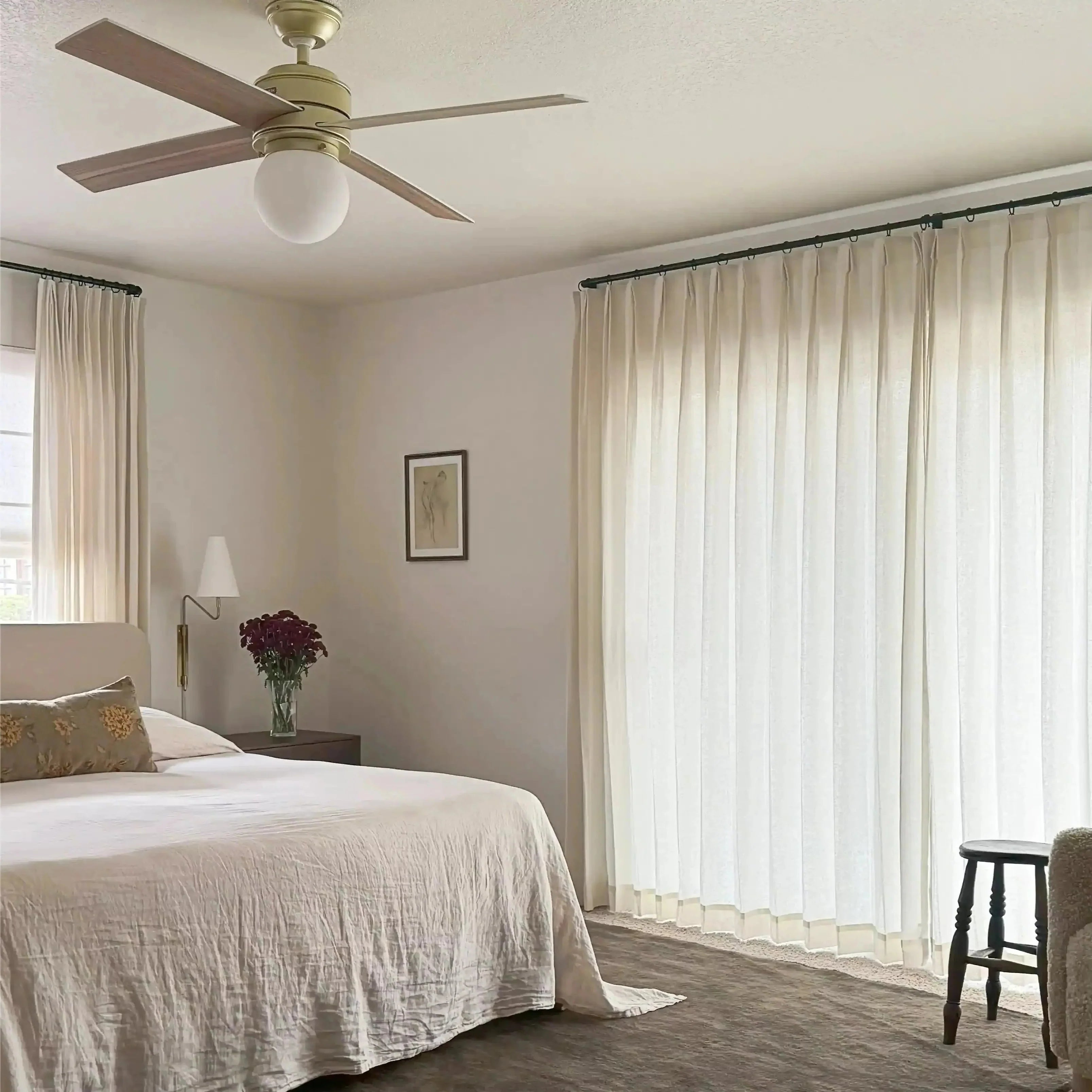 Ron Linen Herringbone Custom Curtain Pleated?-TWOPAGES