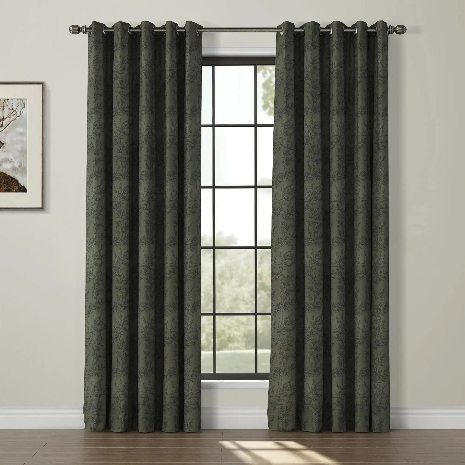 Sara Le Print Linen Drapery Grommet TWOPAGES