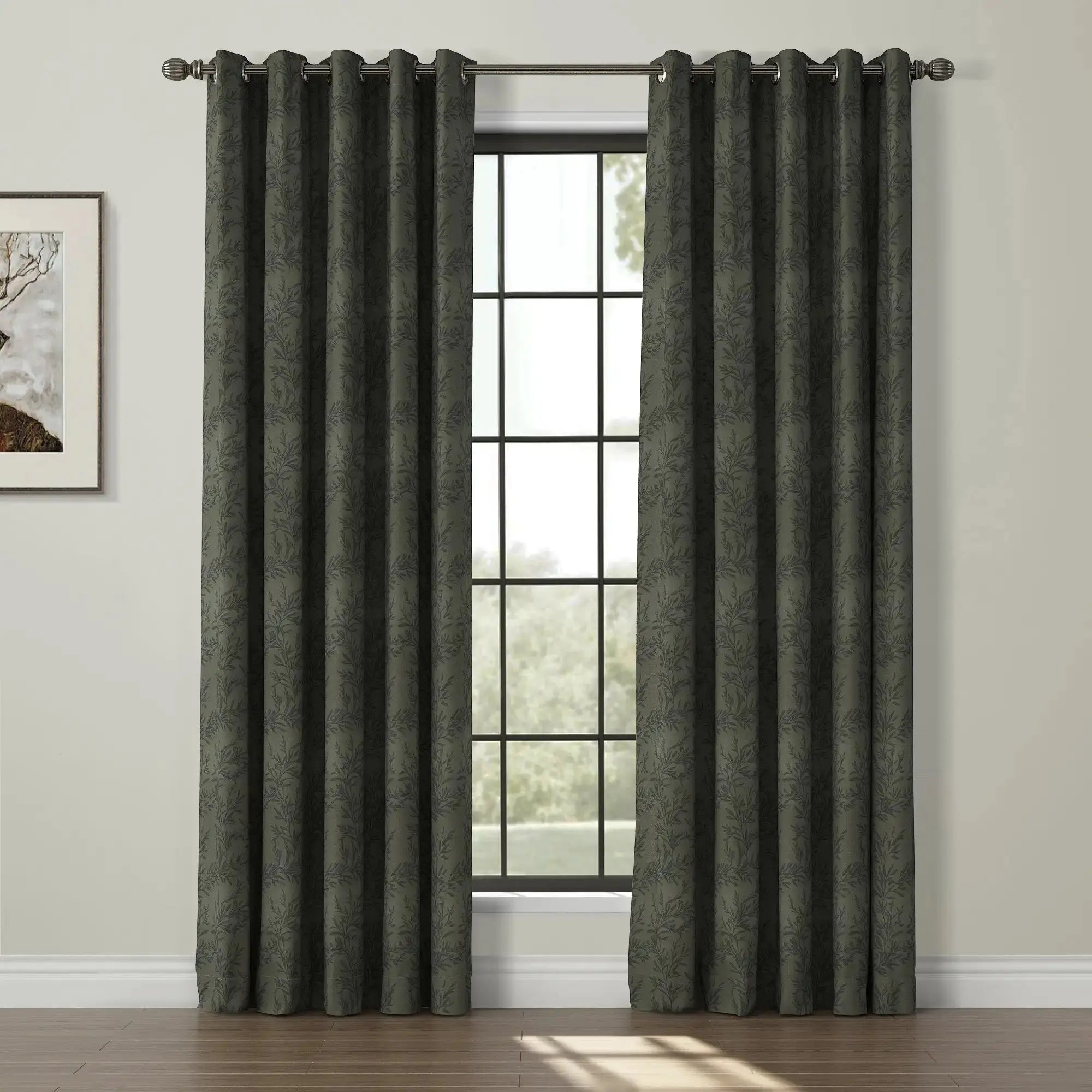 Sara Le Print Linen Drapery Grommet TWOPAGES