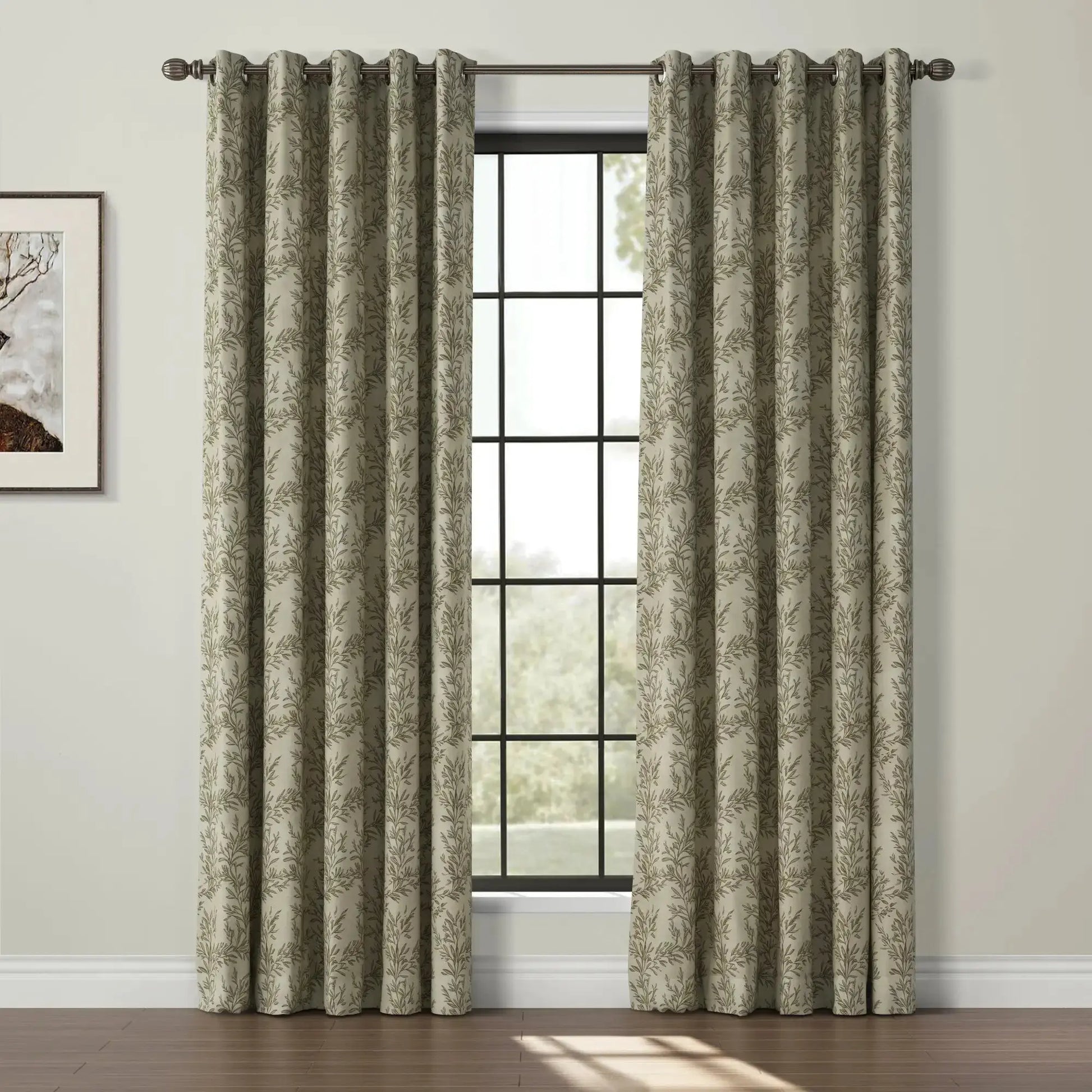 Sara Le Print Linen Drapery Grommet TWOPAGES