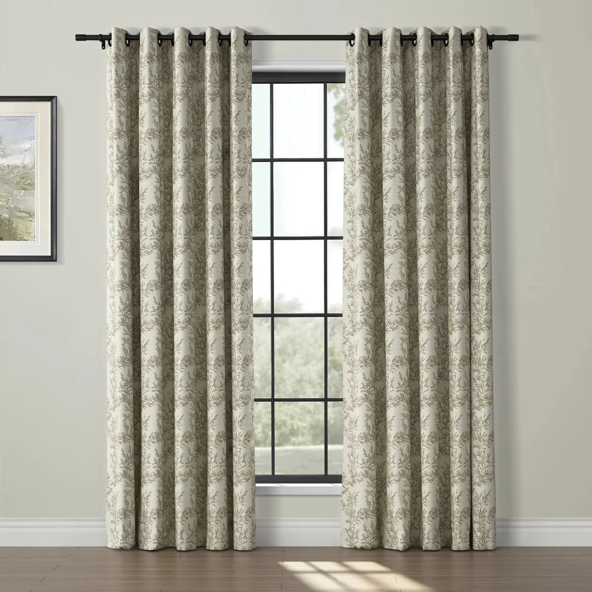Sara Le Print Linen Drapery Grommet TWOPAGES