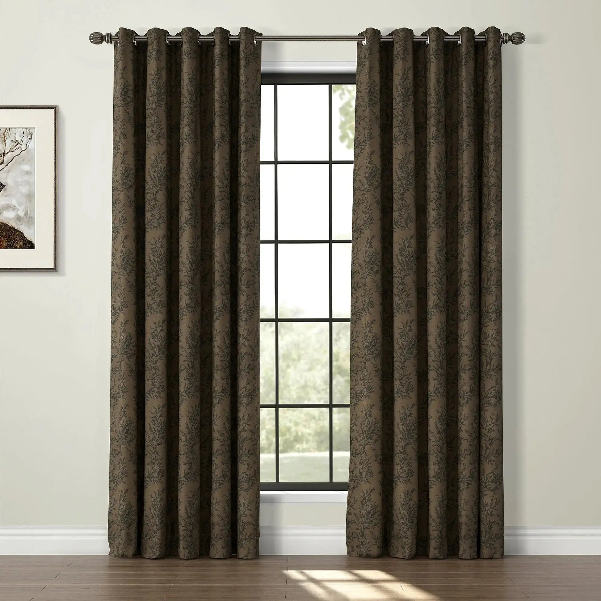 Sara Le Print Linen Drapery Grommet TWOPAGES