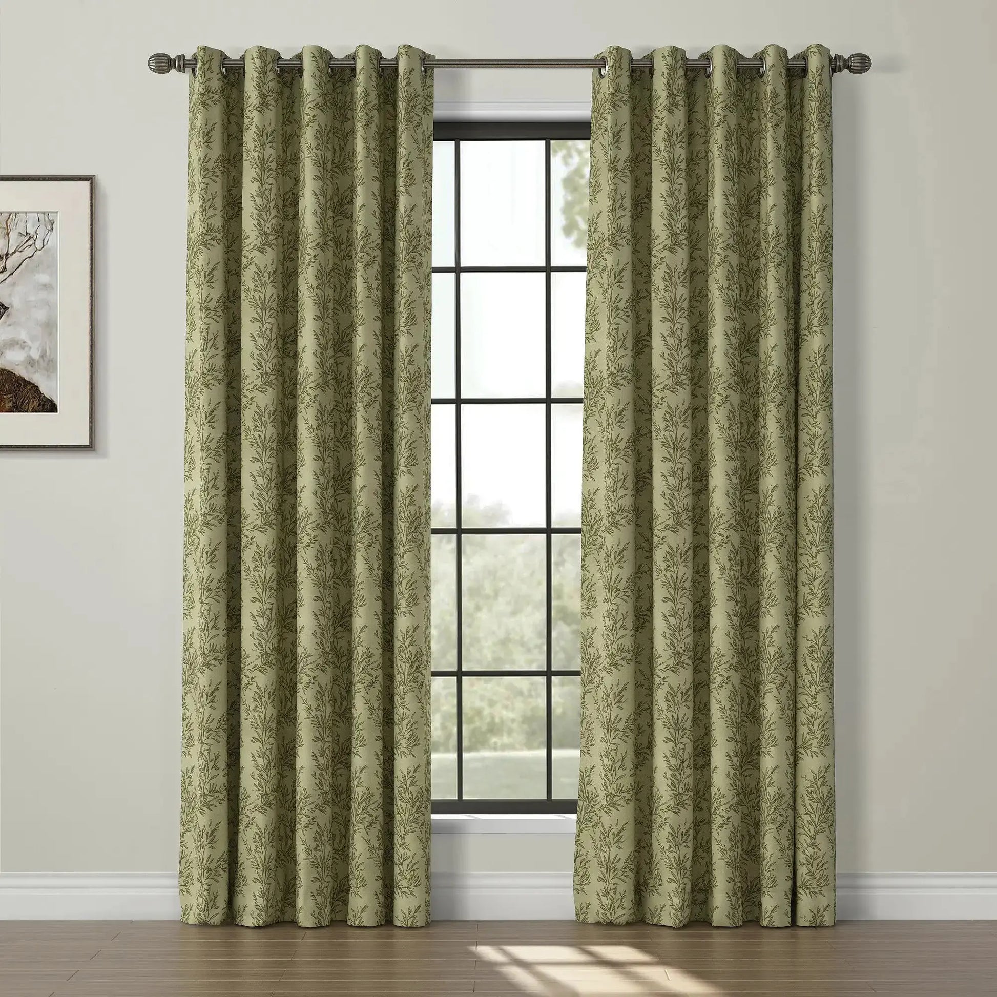 Sara Le Print Linen Drapery Grommet TWOPAGES
