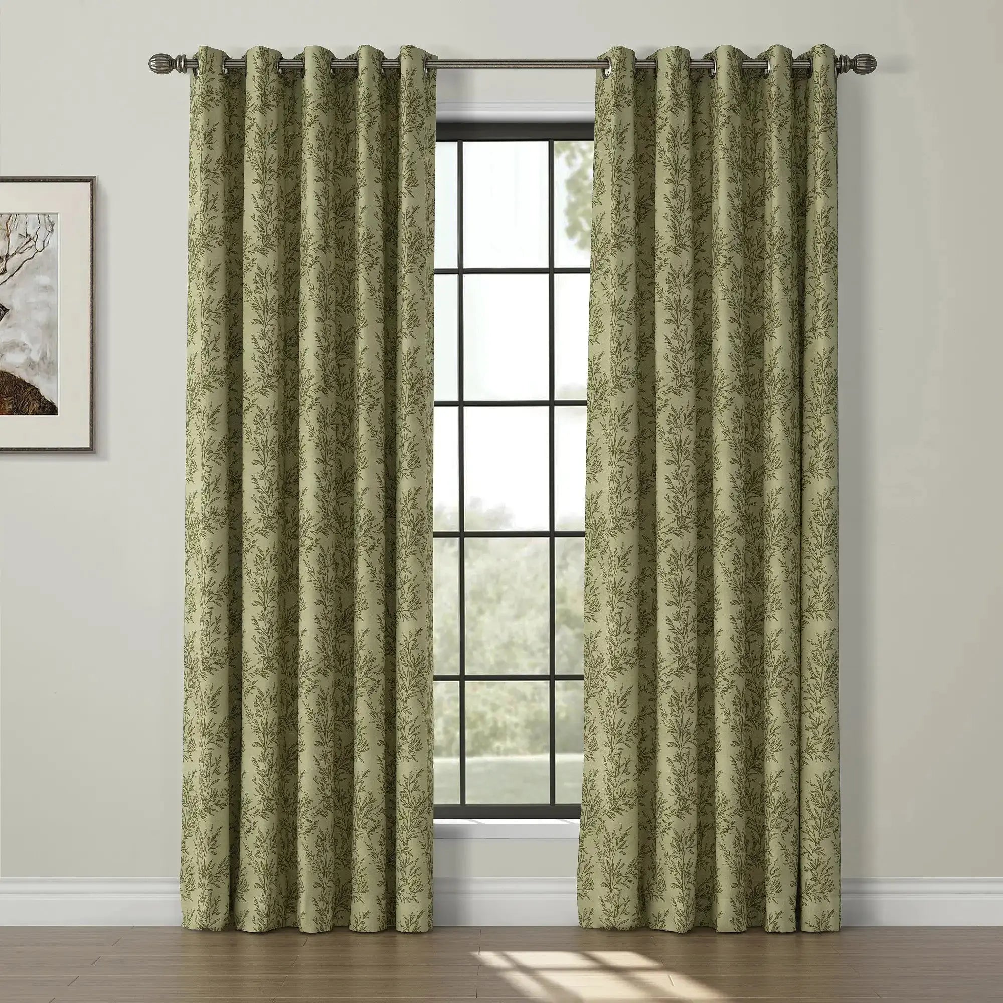 Sara Le Print Linen Drapery Grommet TWOPAGES