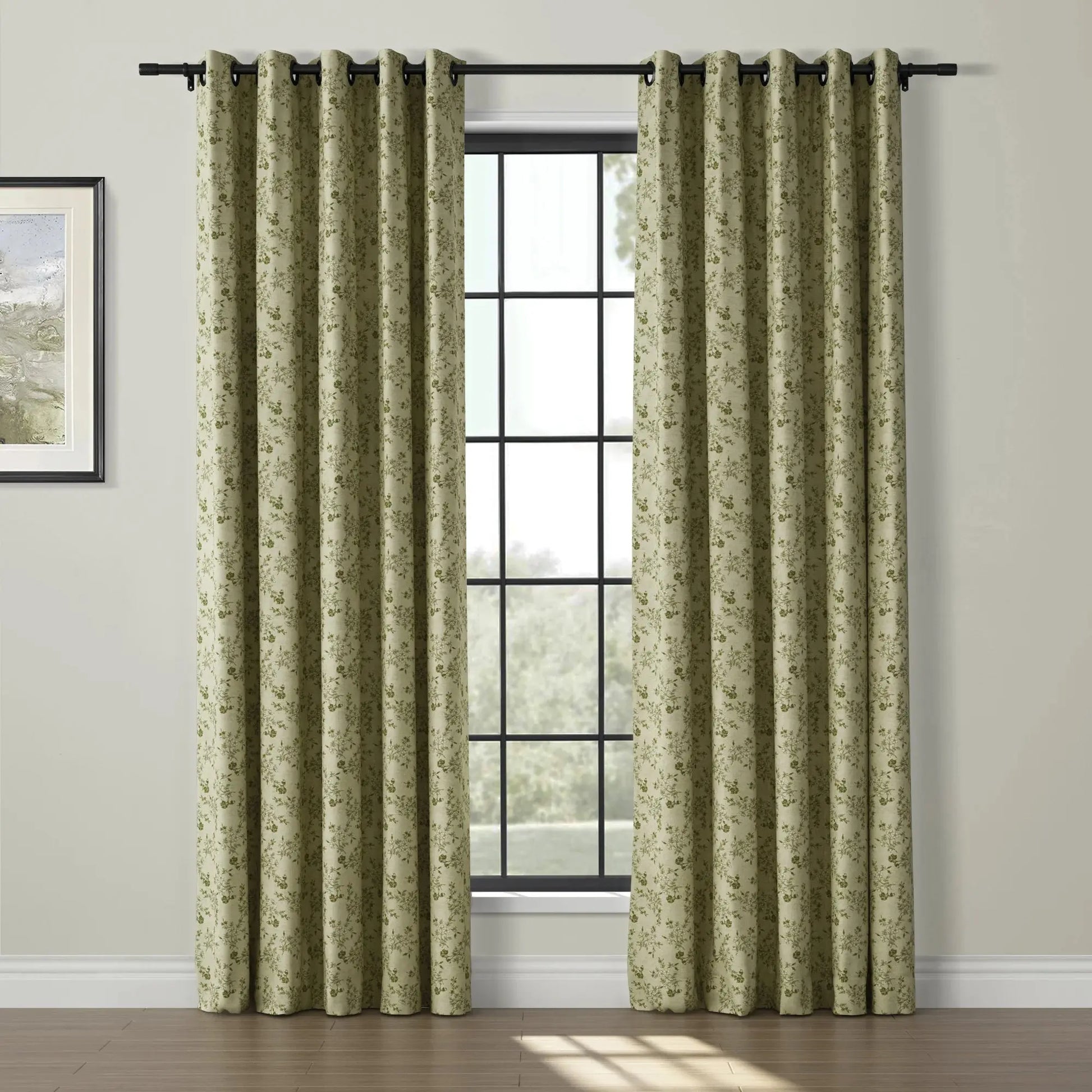 Sara Le Print Linen Drapery Grommet TWOPAGES