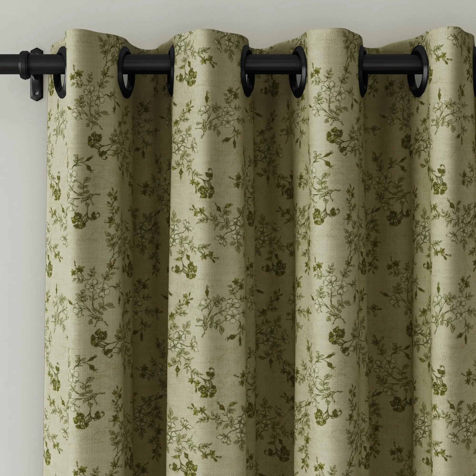 Sara Le Print Linen Drapery Grommet TWOPAGES