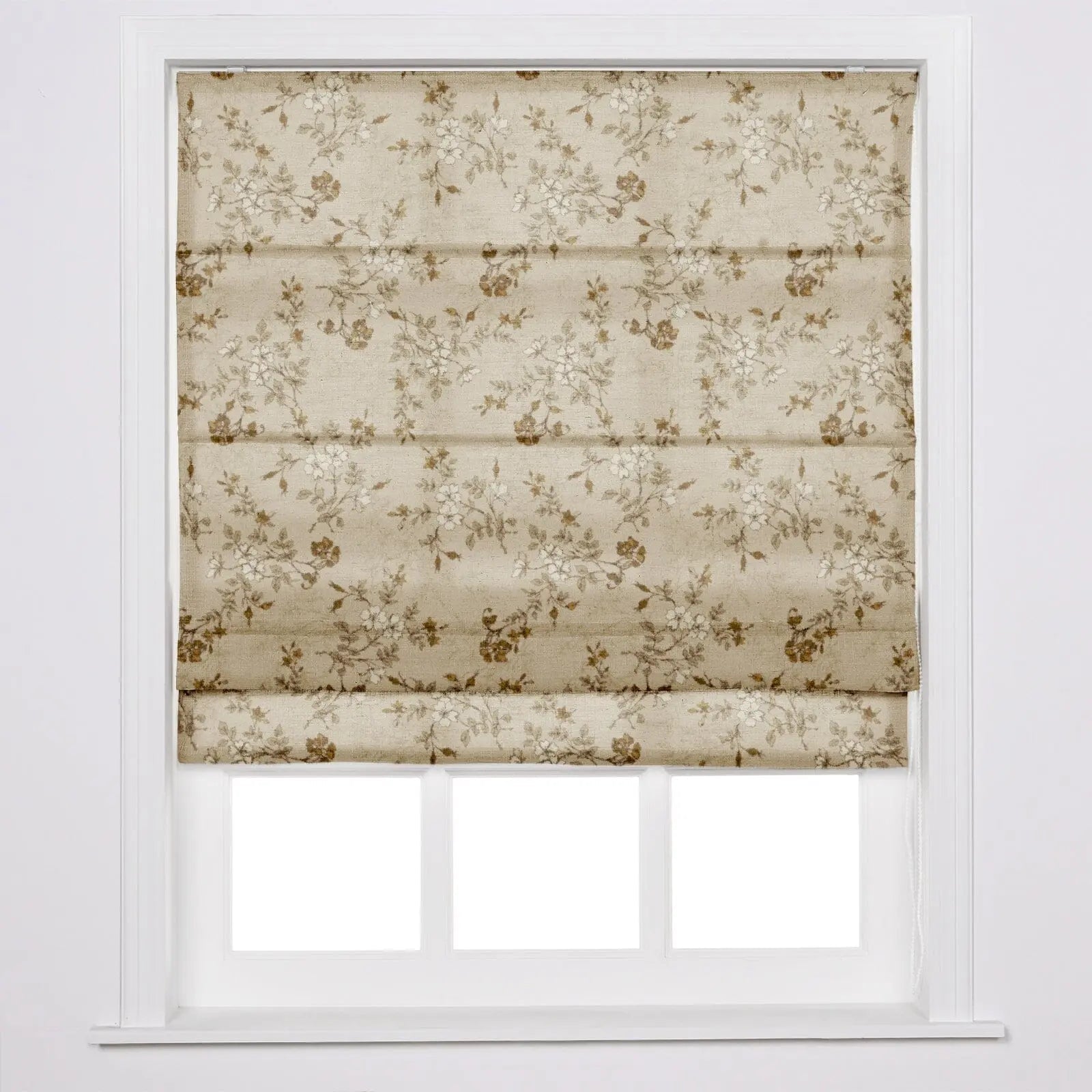 Sara Le Printed Roman Shade Cord Lift TWOPAGES