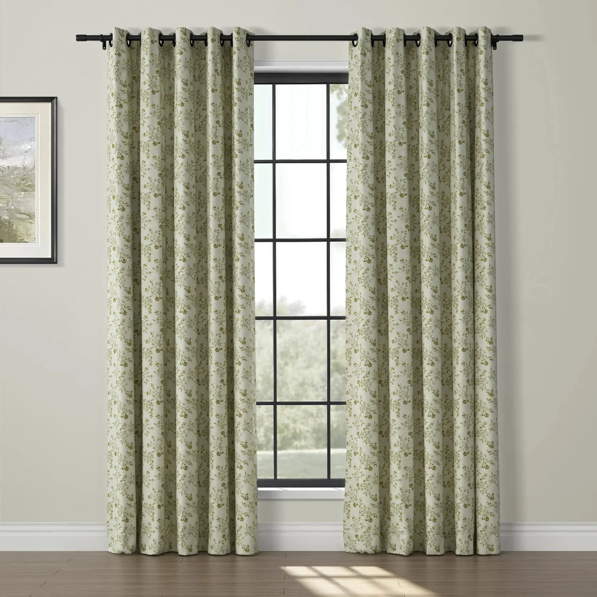 Sara Le Print Linen Drapery Grommet TWOPAGES