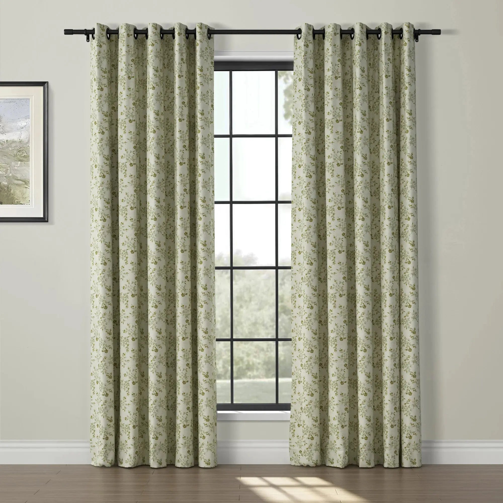 Sara Le Print Linen Drapery Grommet TWOPAGES