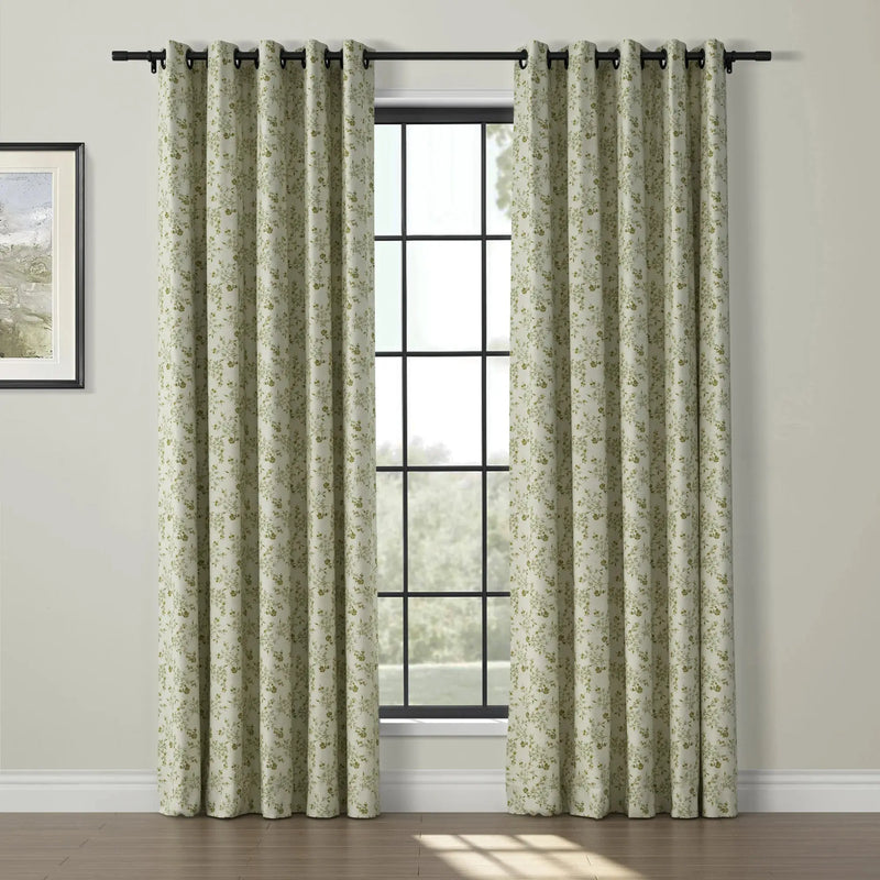 Sara Le Print Linen Drapery Grommet TWOPAGES