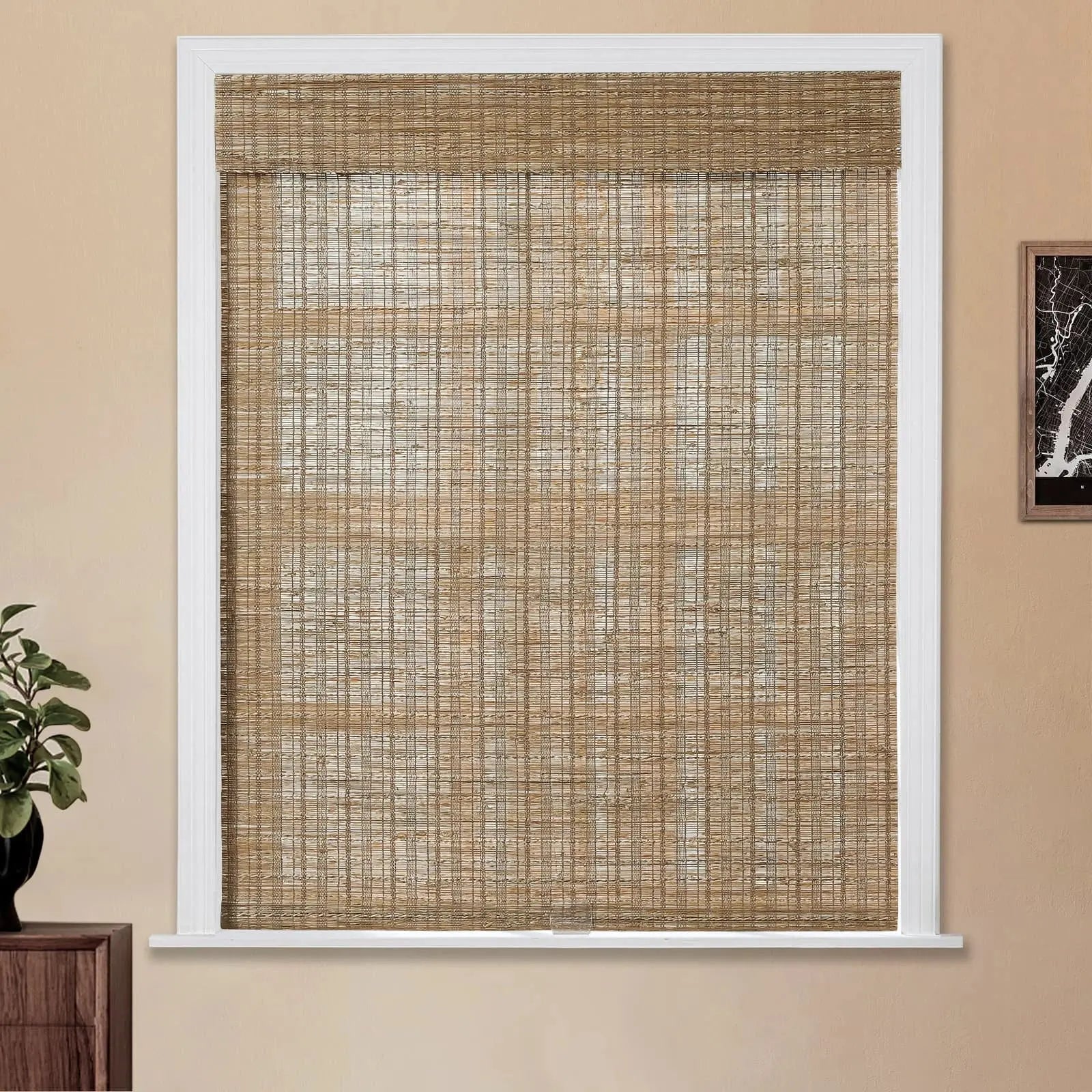 Natural Jute Bamboo Woven Blind - Cinnamon TWOPAGES CURTAINS