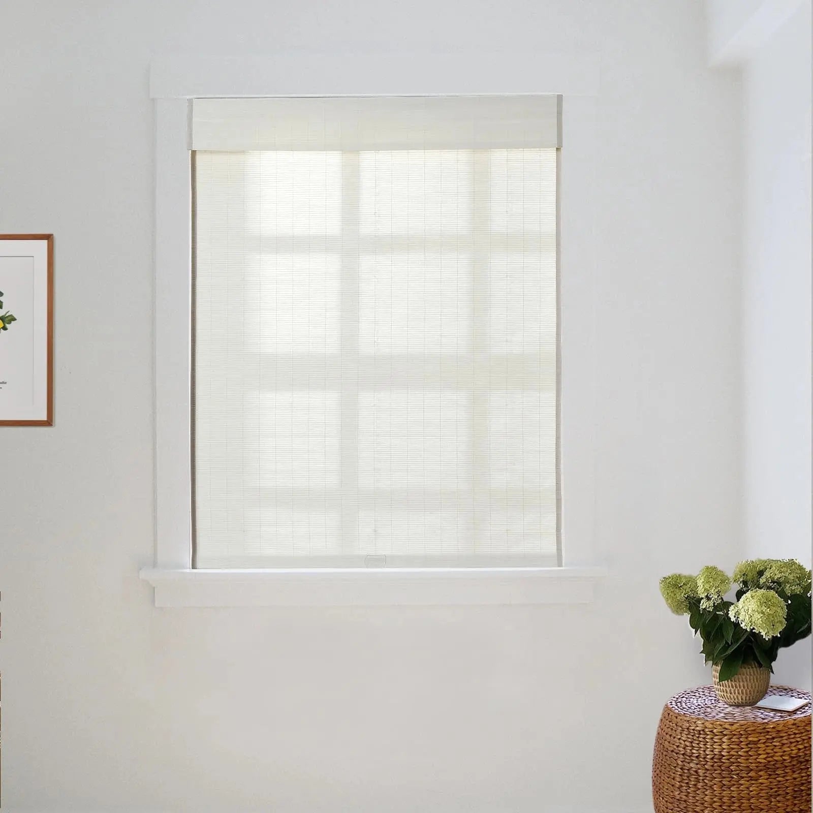 Natural Flax Bamboo Woven Blind - Eggshell TWOPAGES CURTAINS