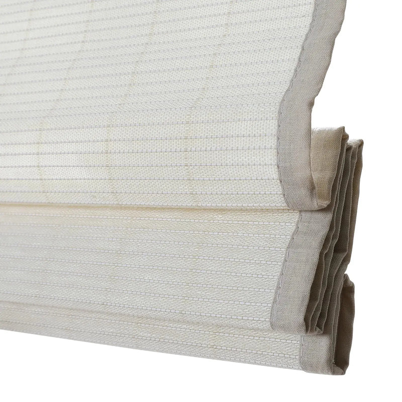 Natural Flax Bamboo Woven Blind - Eggshell TWOPAGES CURTAINS