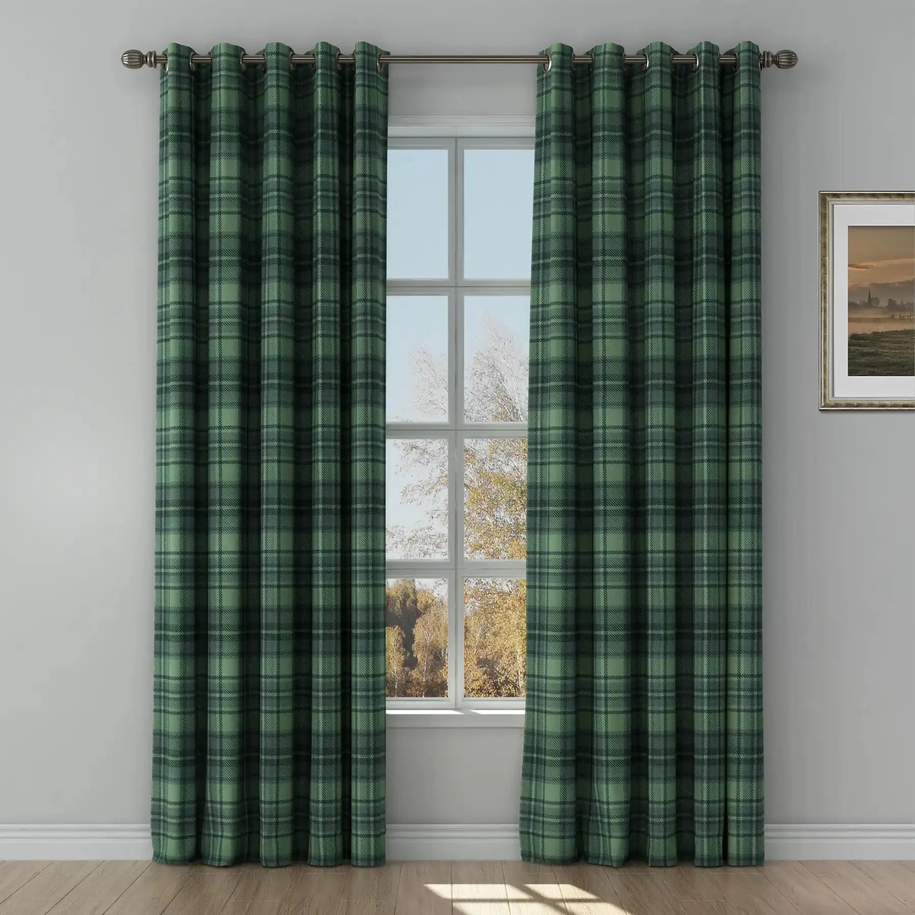 Sara Le Print Linen Drapery Grommet TWOPAGES