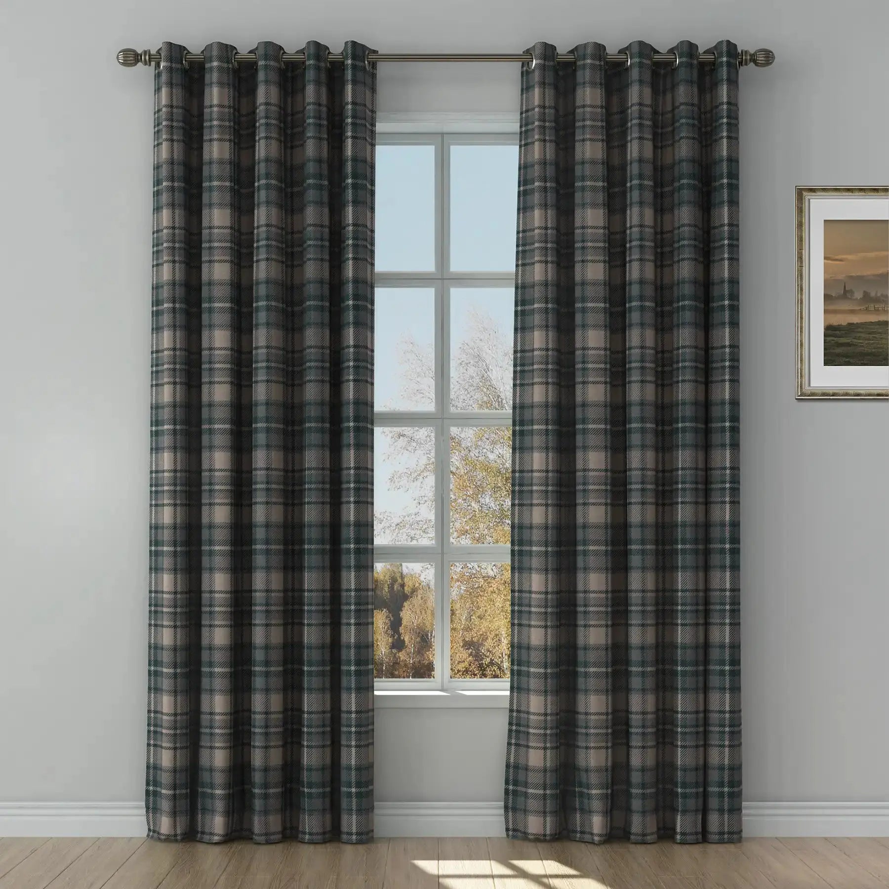 Sara Le Print Linen Drapery Grommet TWOPAGES