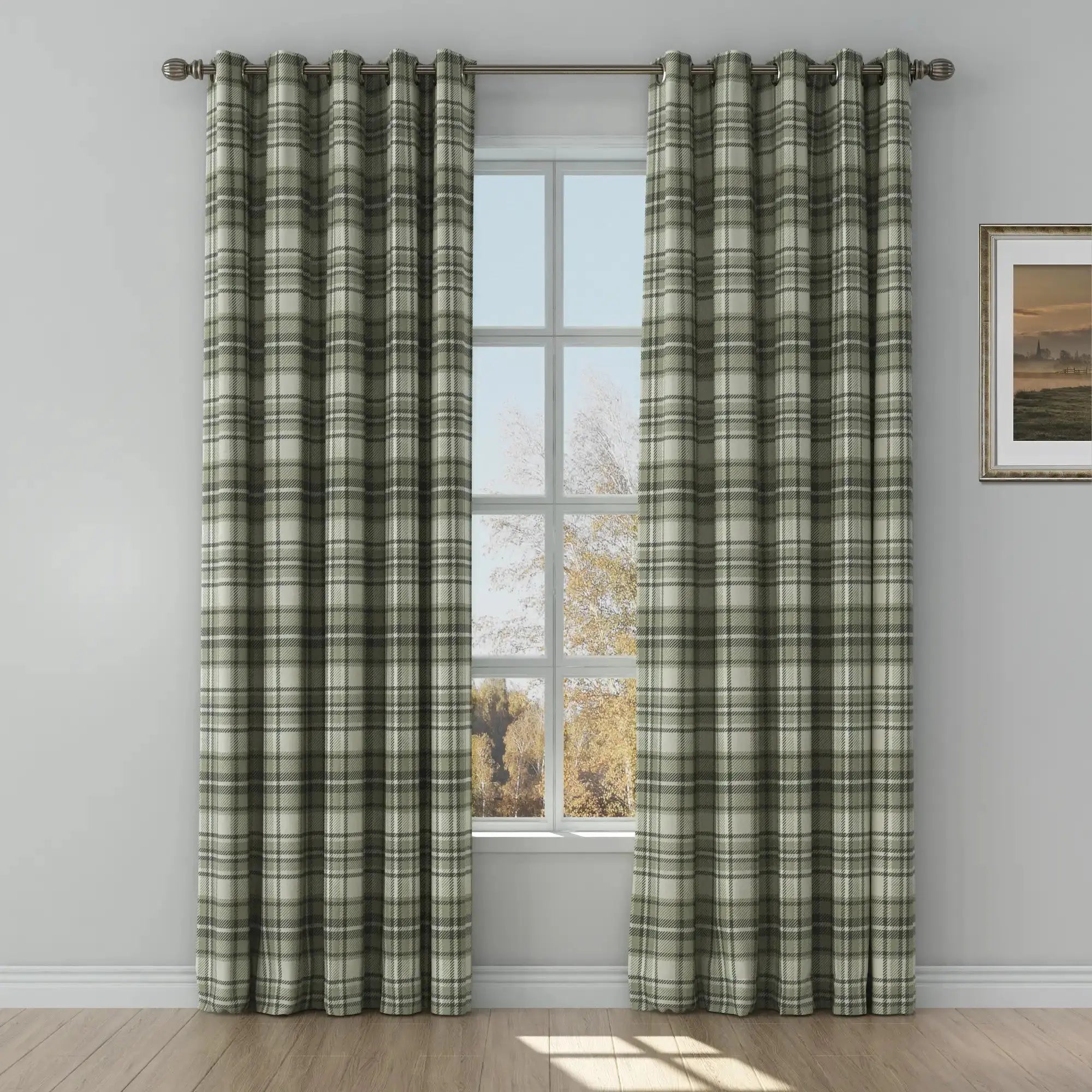 Sara Le Print Linen Drapery Grommet TWOPAGES