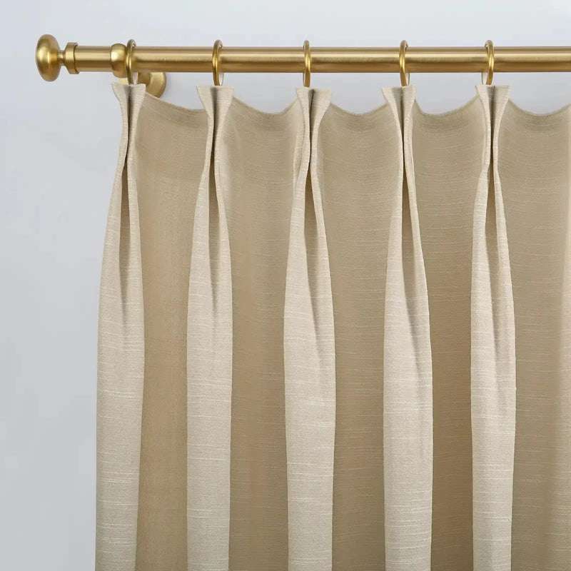 Jawara Luxury Linen Cotton Curtain Pleated-?-TWOPAGES