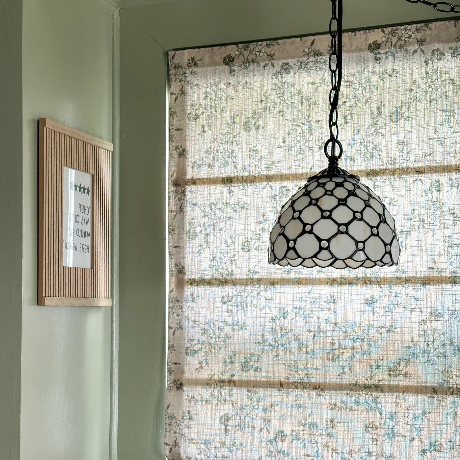 Sara Le Printed Roman Shade Cord Lift -TWOPAGES