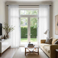 Scandina Solid Voile Sheer Curtain Soft Top -TWOPAGES