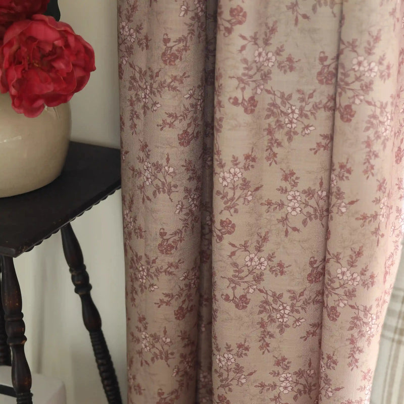 Sara Le Print Linen Drapery Pleated-?-TWOPAGES