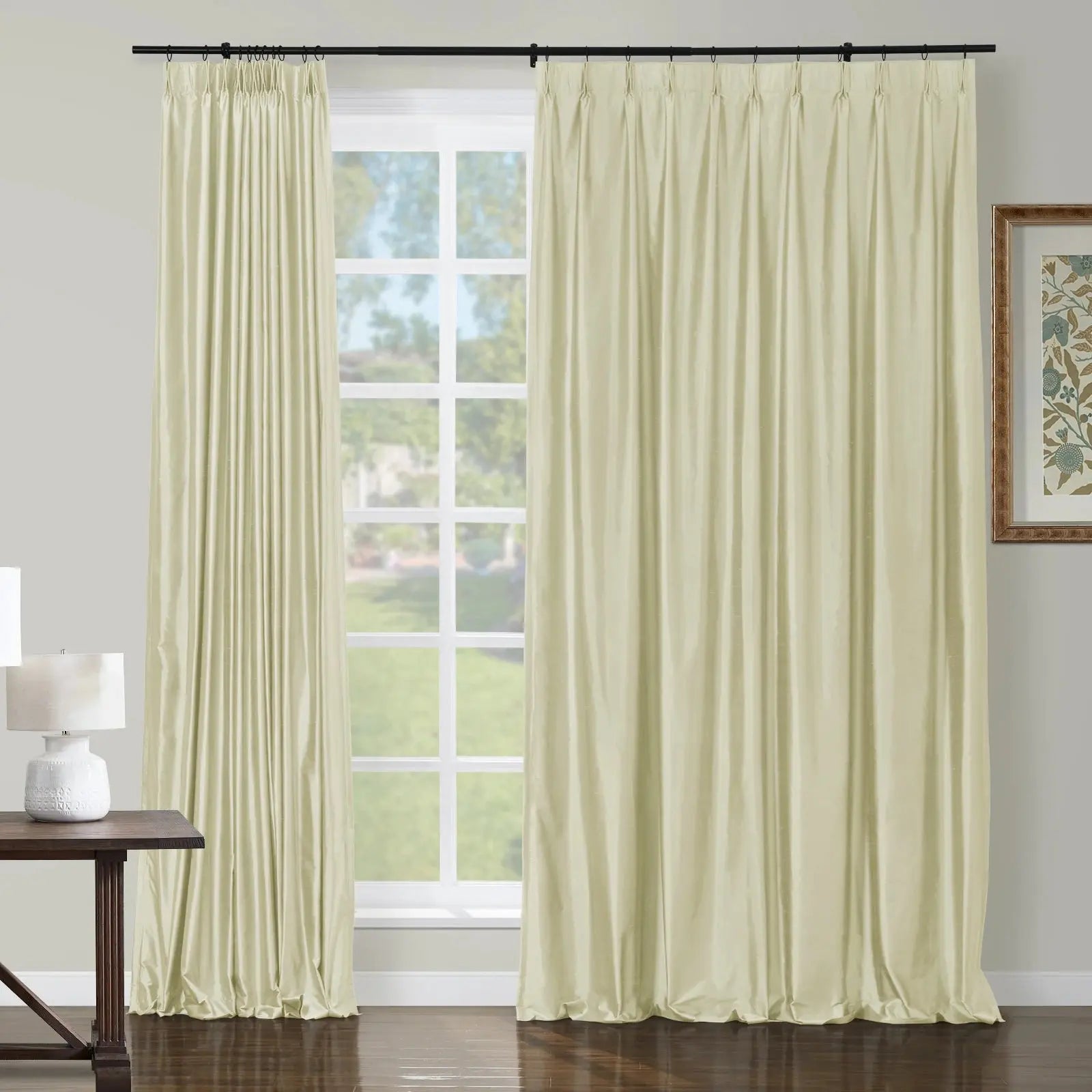 Selman Dupioni Silk Curtain Pleated?-TWOPAGES