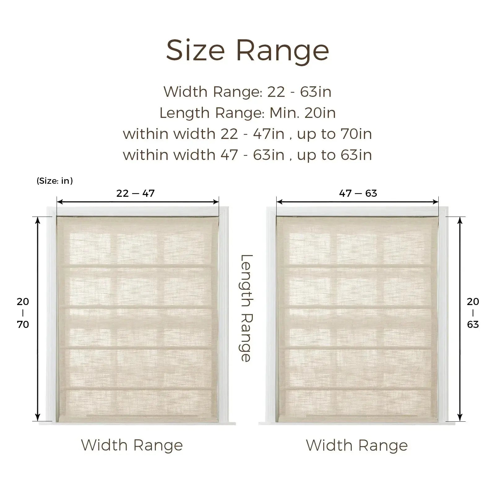 Liz Linen Roman Blind Cordless Plus Size TWOPAGES