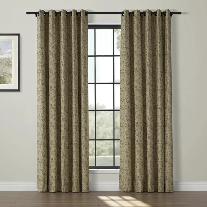 Sara Le Print Linen Drapery Grommet TWOPAGES