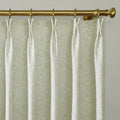 Holly Botanical Serenity Patterned Boho Curtains Pleated TWOPAGES