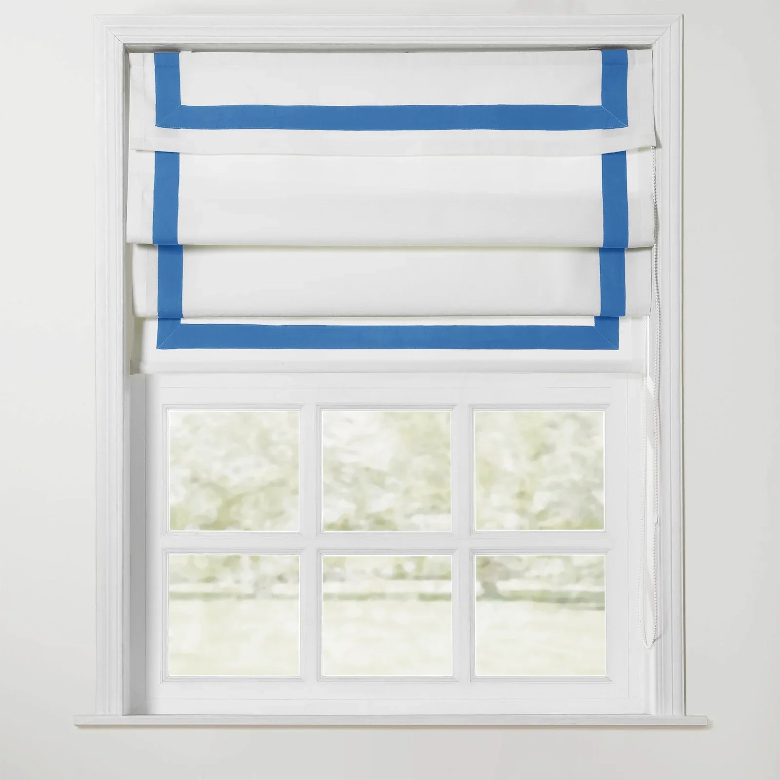 Tyrone Roman Shade with Border Cord Lift TWOPAGES